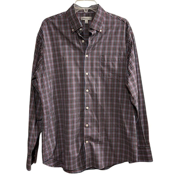 Peter Millar Men's Plaid Button-Down Shirt Multicolor Size L Long Sleeve - Picture 1 of 13